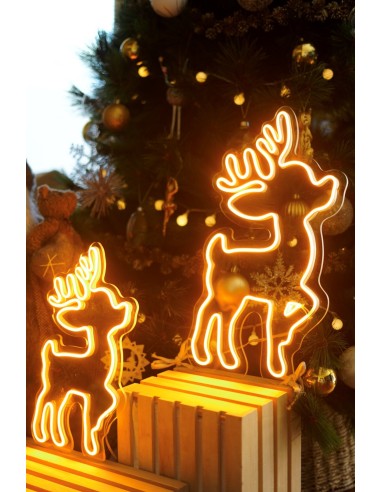 NEON LED RENO GRANDE 50 X 25CM COLOR AMARILLO