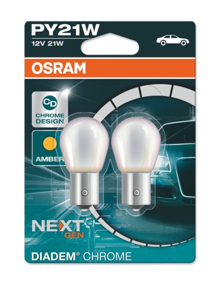 OSRAM DIADEM CHROME PY21W AMBAR 12V 21W BAY15S