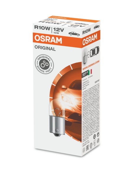 OSRAM 5008 LAMPARA AUTO 12V 10W B15S CAJA 10 UNIDADES