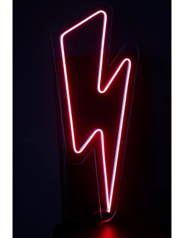 Neon led rayo rojo 62 X 25cm