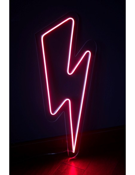 Neon led rayo rojo 62 X 25cm