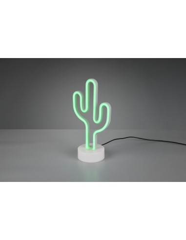 R55220101 Trio lámpara neón cactus led color verde 230V 1,8W