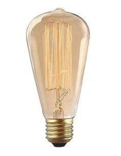 Impact incandescente st64 edison classic lamp filamento...