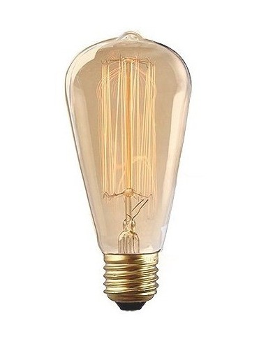 Impact incandescente ST64 classic lamp filamento vertical 220V 60W E27