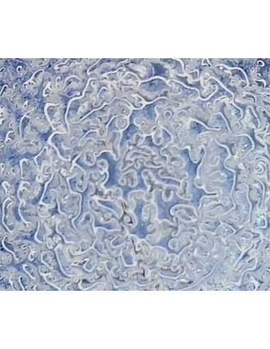 CORONA ESFERICA DECOR CRAQUELE AZUL 220V 40W E27