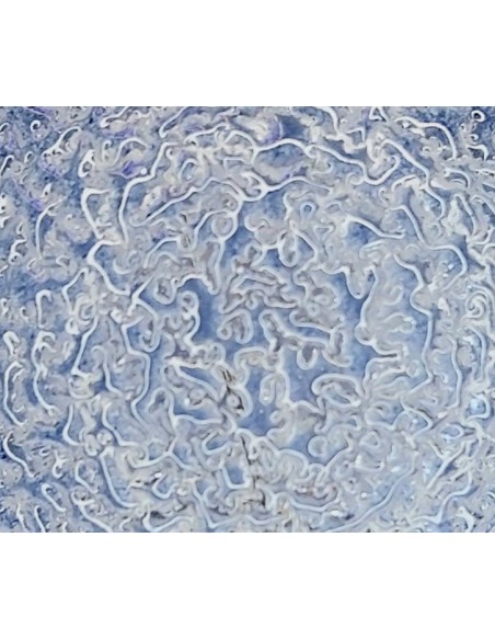 CORONA ESFERICA DECOR CRAQUELE AZUL 220V 40W E27