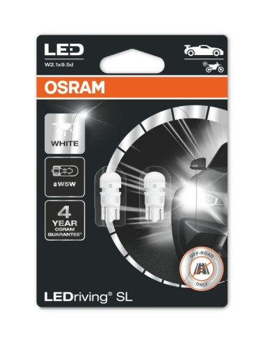 OSRAM LAMPARA AUTO LED WEDGE 12V 1W CW