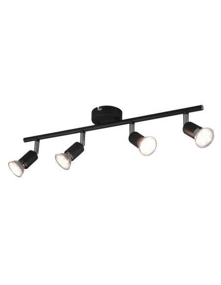 RL r80914032 aplique de techo modelo paris color negro 4 x GU10
