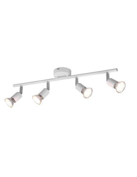 LAMPARA DE TECHO MODELO PARIS 4 X GU10 BLANCO