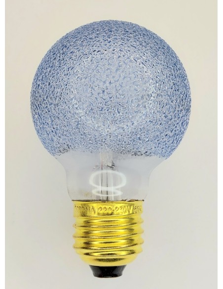 Corona mini globo decor craquele color azul 220v 60w E27