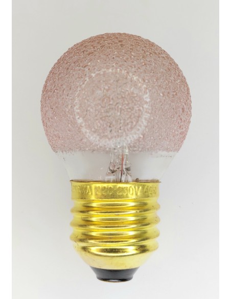 Corona esférica decor craquele rubí 220v 40w E27