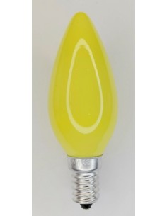 ORBITEC 005856 INCANDESCENTE VELA COLOR AMARILLO 230V 25W E1