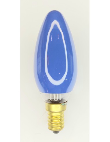 General Electic incandescente vela color azul 230v 25w E14