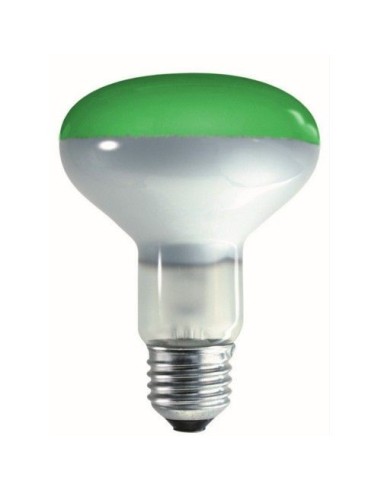 CROMPTON INCANDESCENTE R80 COLOR VERDE 240V 100W E27