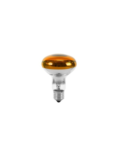 CROMPTON INCANDESCENTE R80 COLOR AMBAR 240V 100W E27
