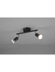 LAMPARA DE TECHO MODELO PARIS 2 X GU10 COLOR NEGRO