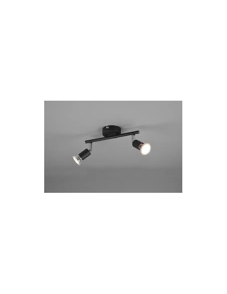 RL r80912032 lámpara de techo modelo paris color negro 2 x GU10