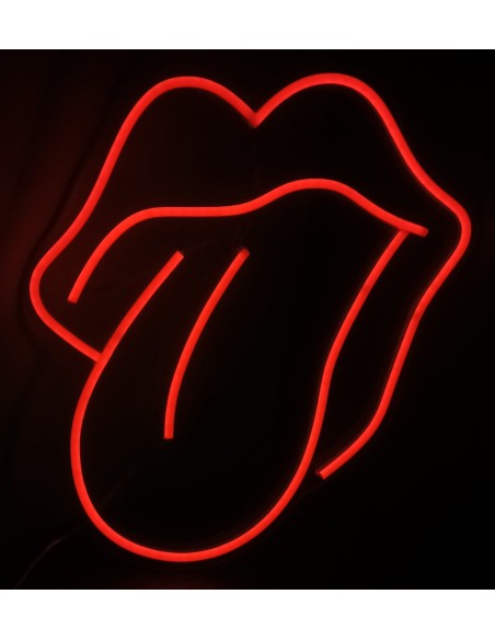 NEON LED LENGUA CON LABIOS 40,5 X 30CM