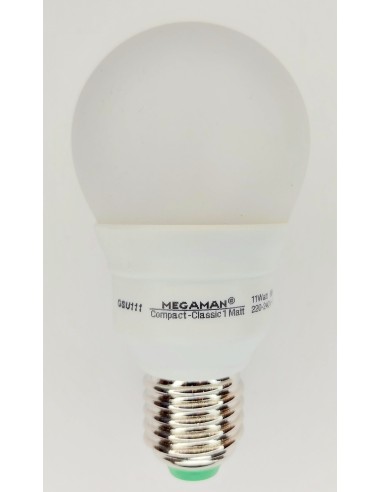 Megaman Ampoule basse consommation E27/15W-827 Compact Classic : :  Luminaires et Éclairage