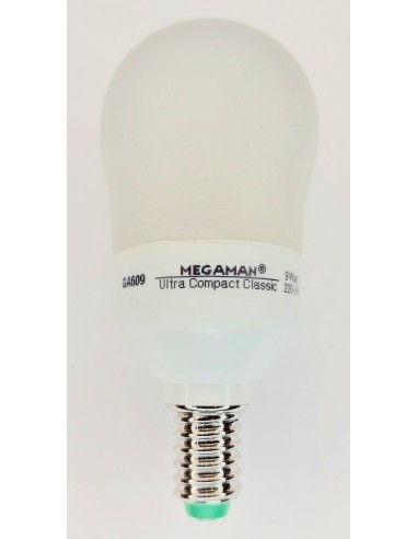 Megaman ga609 ultra compact classic 220v 9w 2700k E14