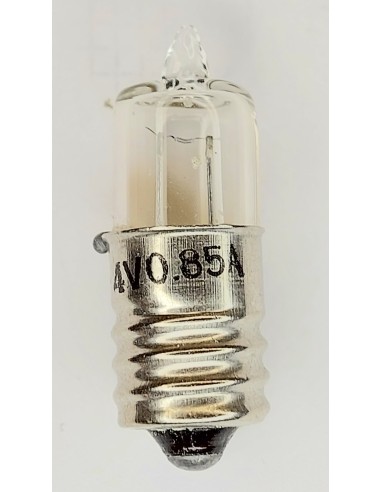 Ovalamp halógena miniatura 26X9mm 4V 0,85A E10