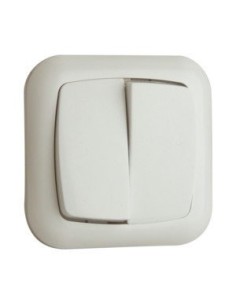 ELECTRO DH 36.530 DOBLE CONMUTADOR DE EMPOTRAR COLOR BLANCO