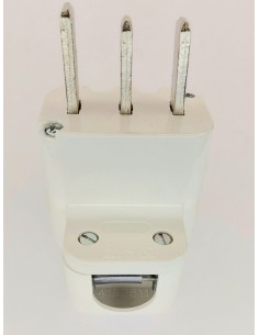 SIMON 10437-31 CLAVIJA ENCHUFE BIPOLAR CON TT COLOR BLANCO 2