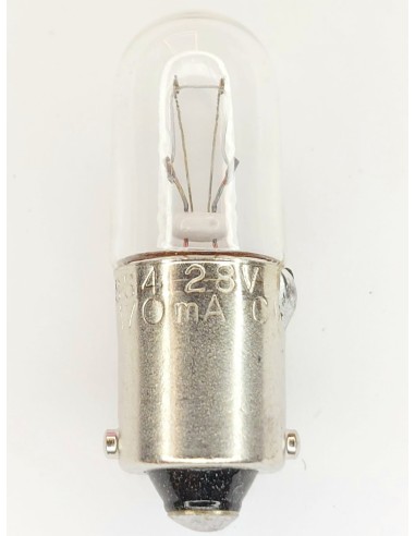 OVALAMP MINIATURA 9X28MM 28V 0,17A B9S