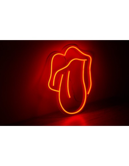 NEON LED LENGUA CON LABIOS 40,5 X 30CM