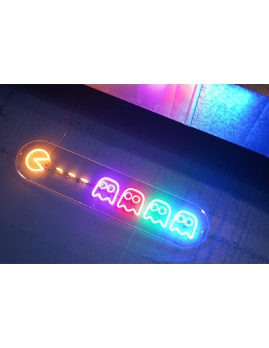 NEON LED PACMAN MULTICOLOR 100X22CM