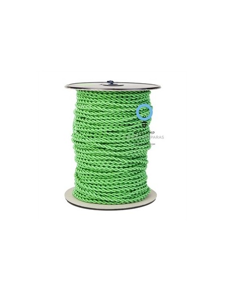 CABLE ELECTRICO 2 X 0,75 FORRADO DE TELA TRENZADA DECORATIVA