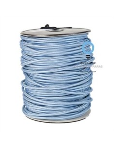 CABLE ELECTRICO 2 X 0,75 FORRADO DE TELA DECORATIVA LISA COL