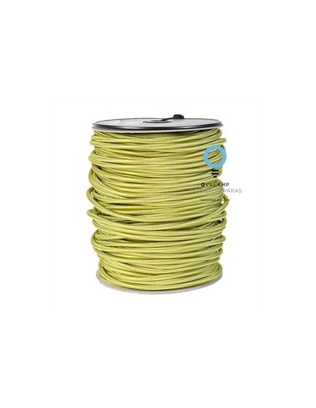 CABLE ELECTRICO 2 X 0,75 FORRADO EN TELA LISA DECORATIVA COL