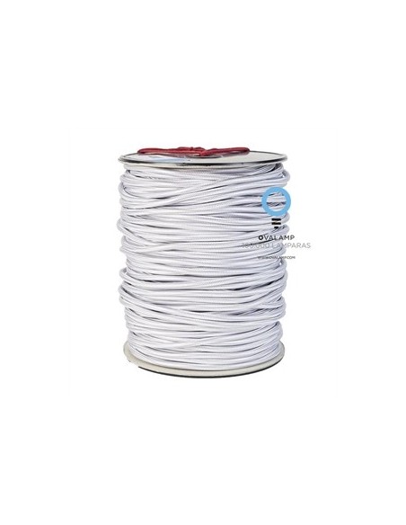 CABLE ELECTRICO 2 X 0,75 FORRADO DE TELA LISA DECORATIVA COL