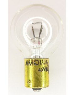 Amolux 340 lampara auto/moto 6v 45w Bay15d