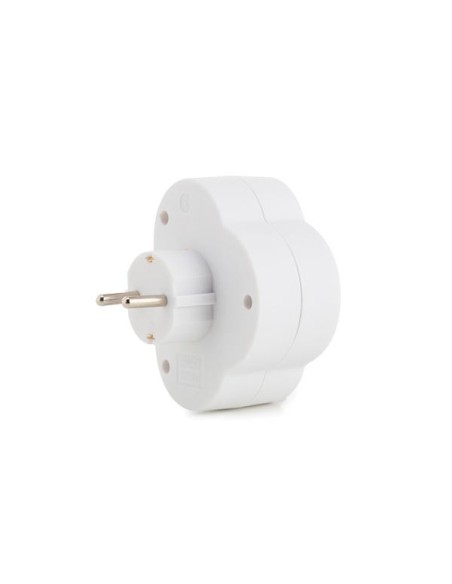 PEREL ES2SWN-G ADAPTADOR 2 TOMAS TOMA DE TIERRA CON INTERRUP