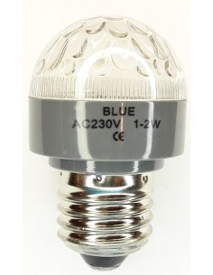 BOMBILLA 18 LED AZUL 220V E27