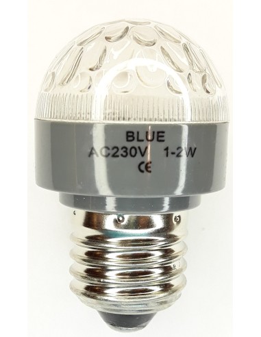 BOMBILLA 18 LED AZUL 220V E27