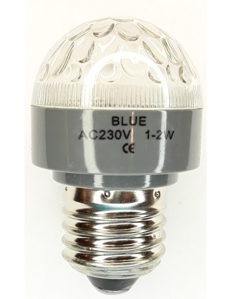 BOMBILLA 18 LED AZUL 220V E27