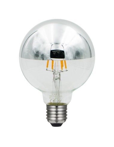 Laes 988826 globo led 95mm regulable cúpula plata 220v 6w 2700k E27