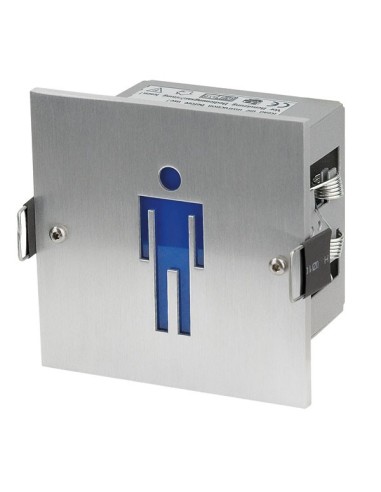 Artecta A0830003 señalización led hombre azul fabricado en aluminio