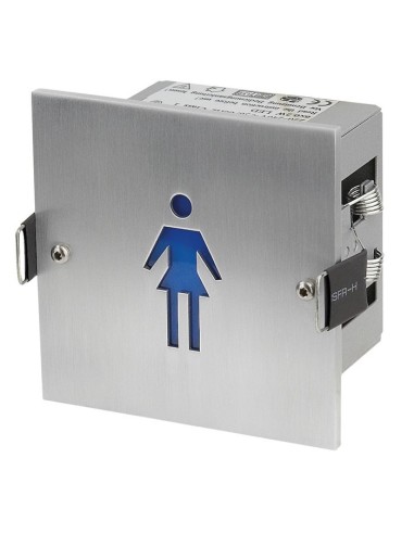 Artecta A0830004 señalización led mujer azul fabricado en aluminio