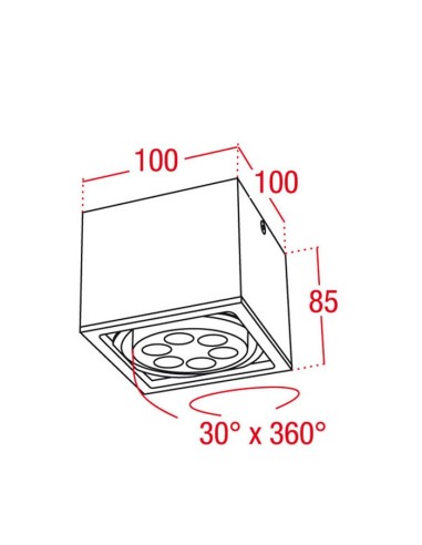 ARTECTA A0140027 TOKIO DOWLIGHT LED SUPERFICIE...
