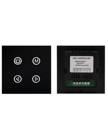 Controlador led multifunción dimmer rgb táctil