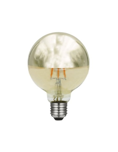 Laes 988079 globo 125mm cúpula oro/plata regulable 220v 6w 2200k E27