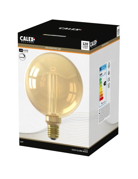 Calex 1201001400 globo vintage 125mm 220v 3,5w 1800k E27