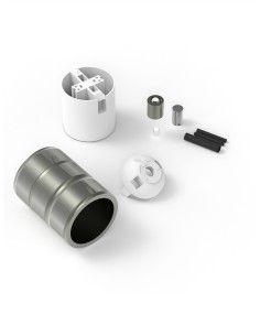 Calex 940426 Portalámparas E27 aluminio bronce mate 3... 2