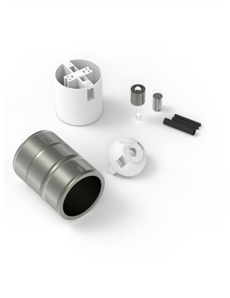 Calex 940426 Portalámparas E27 aluminio bronce mate 3 anillas