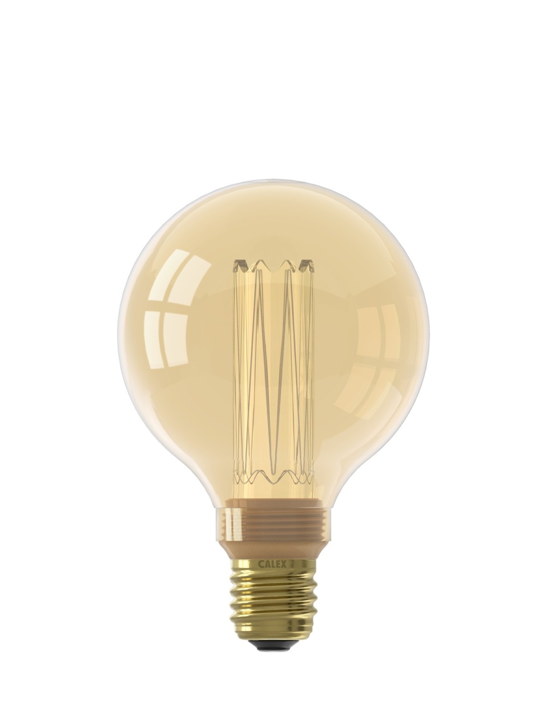 E27-Lampenfassung aus goldenem Metall mit Keramikrand