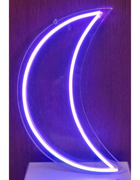 Cartel "LUNA" color azul